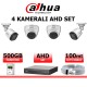 Dahua 2MP 4 kamerali AHD kamera seti bullet dome XVR güvenlik sistemi